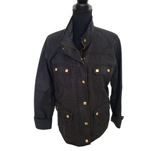 J Crew Black Boyfriend Field Style Jacket Size M